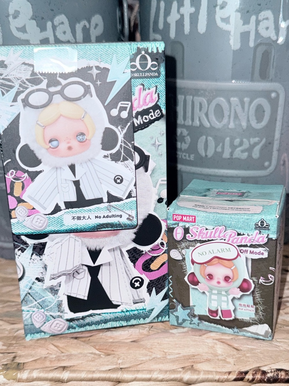 Skullpanda Off Mode NO ADULTING Bundle – Plush Pendant + Pop Attach
